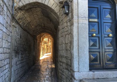 Corridor of historic building