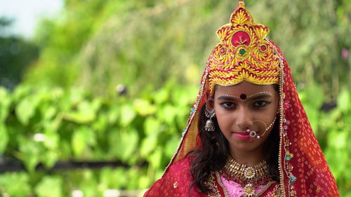 Goddess durga face for happy navratri