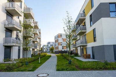 New housing development area seen in berlin, germany