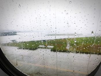 Water drops on glass window