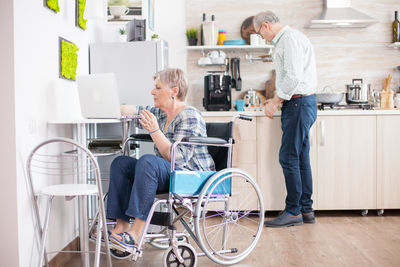 People sitting on table