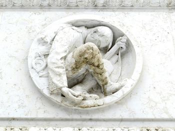 Close-up of sculpture