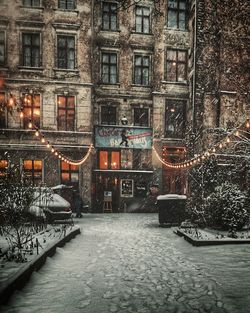 View of building in winter