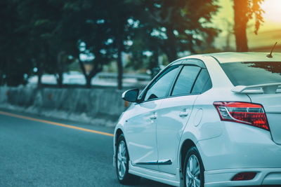 View of car on road