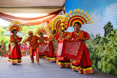 Group of people in temple