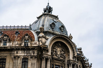 Low angle view of historic building against sky