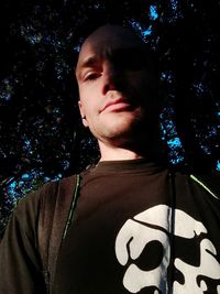 Portrait of young man looking away