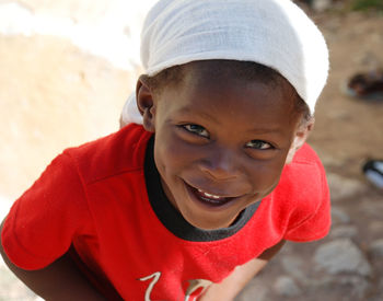 Portrait of smiling boy