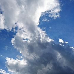 Low angle view of clouds in sky