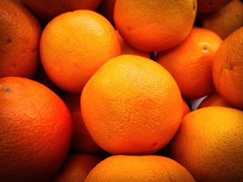 Full frame shot of oranges at market