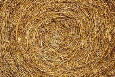 Full frame shot of hay bales