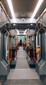 Interior of bus