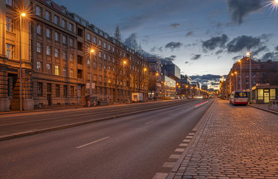 City street at night