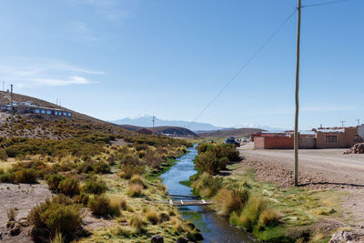 Scenic view of river against sky