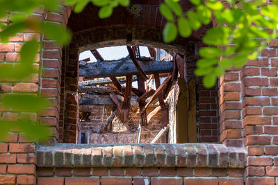 Close-up of old building