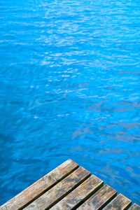 High angle view of swimming pool