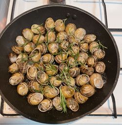 Caracoles cocinados, platos cocina