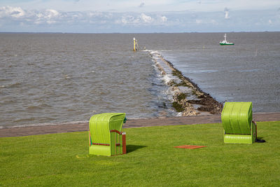 Scenic view of sea against sky