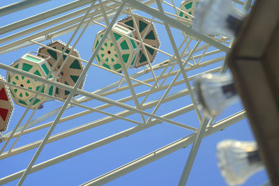 Low angle view of ferris wheel against sky