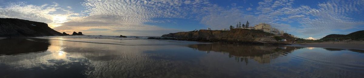 Reflection of clouds in water