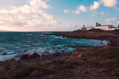 Scenic view of sea against sky