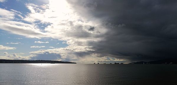 Scenic view of sea against sky