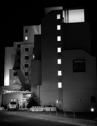 Modern building at night