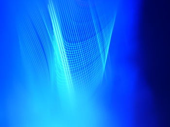 Light trails in blue background