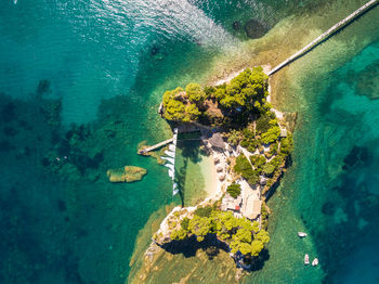 Aerial view of beach