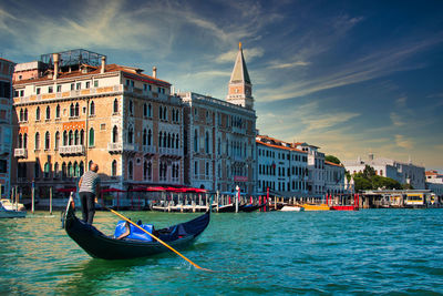 View of buildings at waterfront
