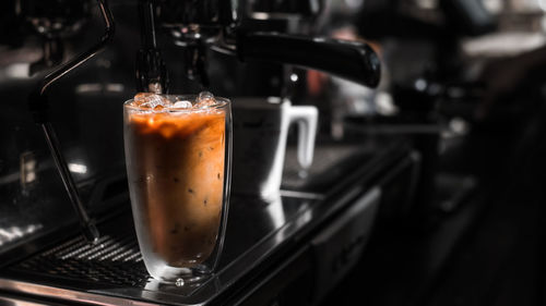 Close-up of drink on table