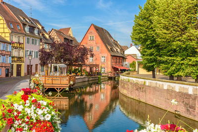 View of canal along buildings