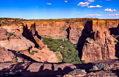 View of rock formations