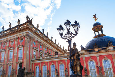 18th-entury palace in rococo style . neues palais in potsdam