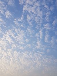Low angle view of clouds in sky