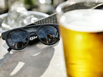 Close-up of object on table