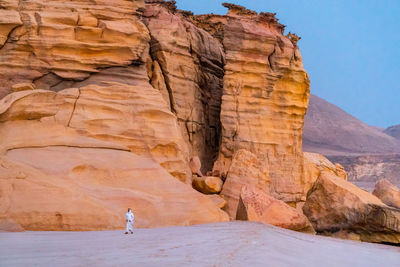 Scenic view of rock formations