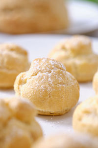 Close-up of cookies on table