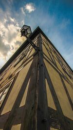 Low angle view of building against sky