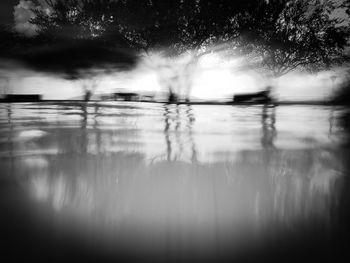 Blurred motion of blurred water