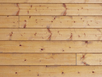 Sharped wooden planks in the wooden cabin wall. glazed spruce planks joined with tongue and groove