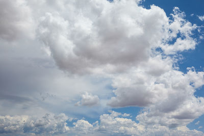 Low angle view of clouds in sky