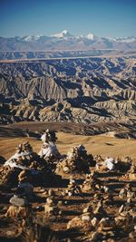 Aerial view of landscape against sky
