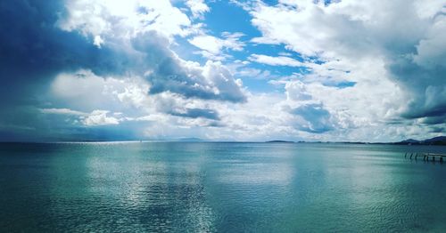 Scenic view of sea against sky