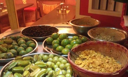 Fruits in market stall