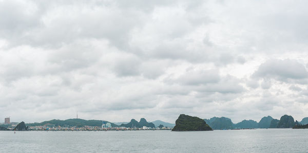 Panoramic view of sea against sky