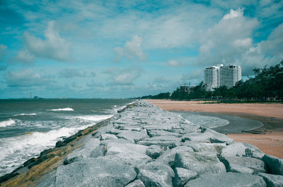 Scenic view of sea against sky