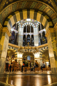 Group of people in cathedral 