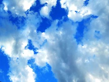 Low angle view of clouds in sky