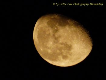 Close-up of moon at night